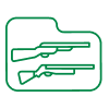 Icon of two firearms within a folder representing the firearms registry